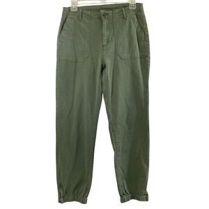 Good Hart Jogger Pants Womens 4 Military Green Utility Ankle Zip Gorpcore Cargo